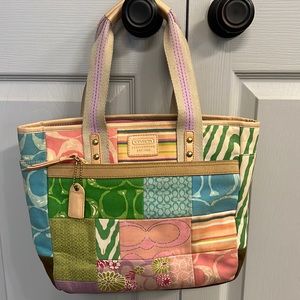 Vintage Coach Poppy Patchwork bag